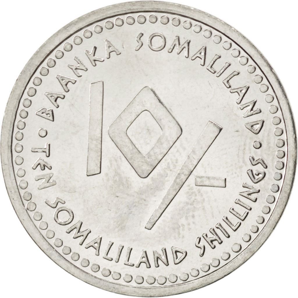 Somaliland | 10-Schilling-Münze | Fische | Edelstahl | KM:8 | 2006