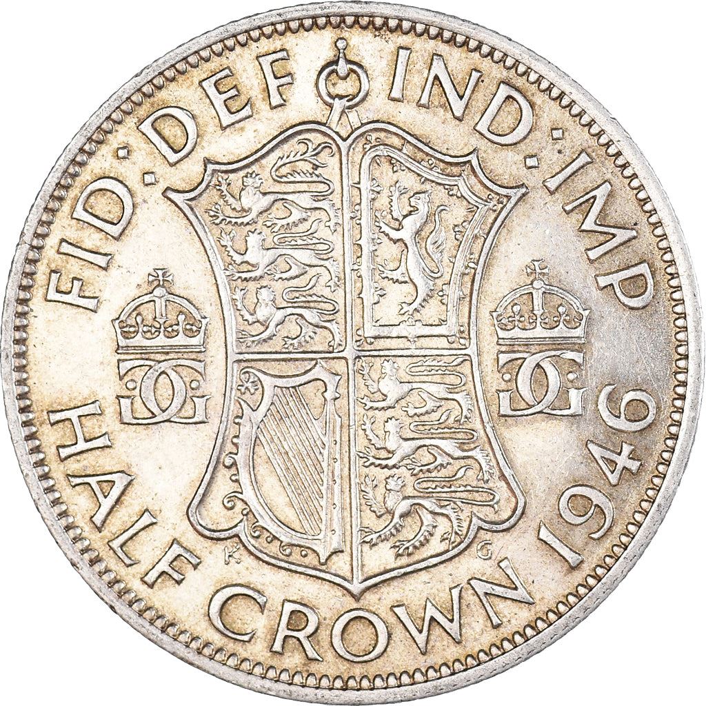 United Kingdom | 1/2 Crown Coin | George VI | KM:856 | 1937 - 1946