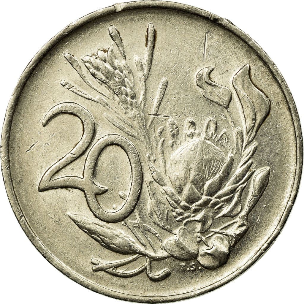 South Africa | 20 Cents Coin | Nicolaas J. Diederichs | KM102 | 1979