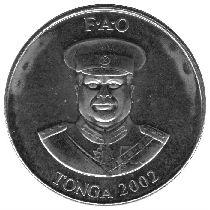 Tonga | 20 Seniti Mynt | Kong Tupou IV | Yam | FAO | KM:70a | 2002 - 2005
