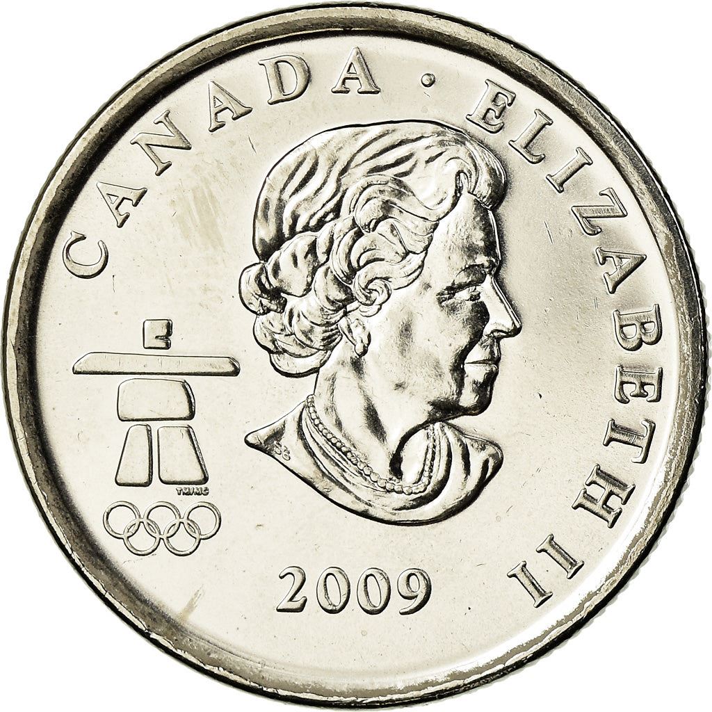 Canada | 25 Cents Coin | Nickel plated steel | Speed Skating | KM:842 | 2009