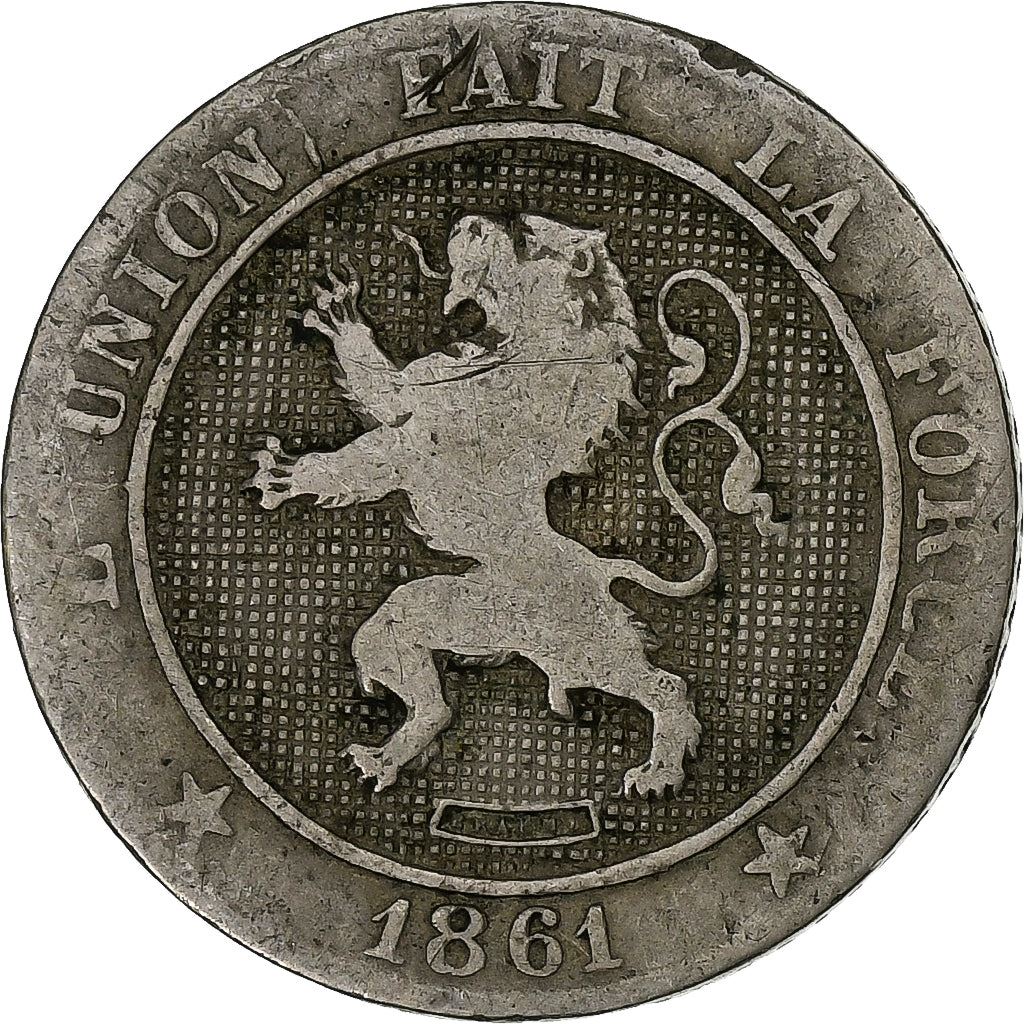 Belgium | 5 Centimes Coin | Léopold I | Copper-nickel | KM:21 | 1861-1864