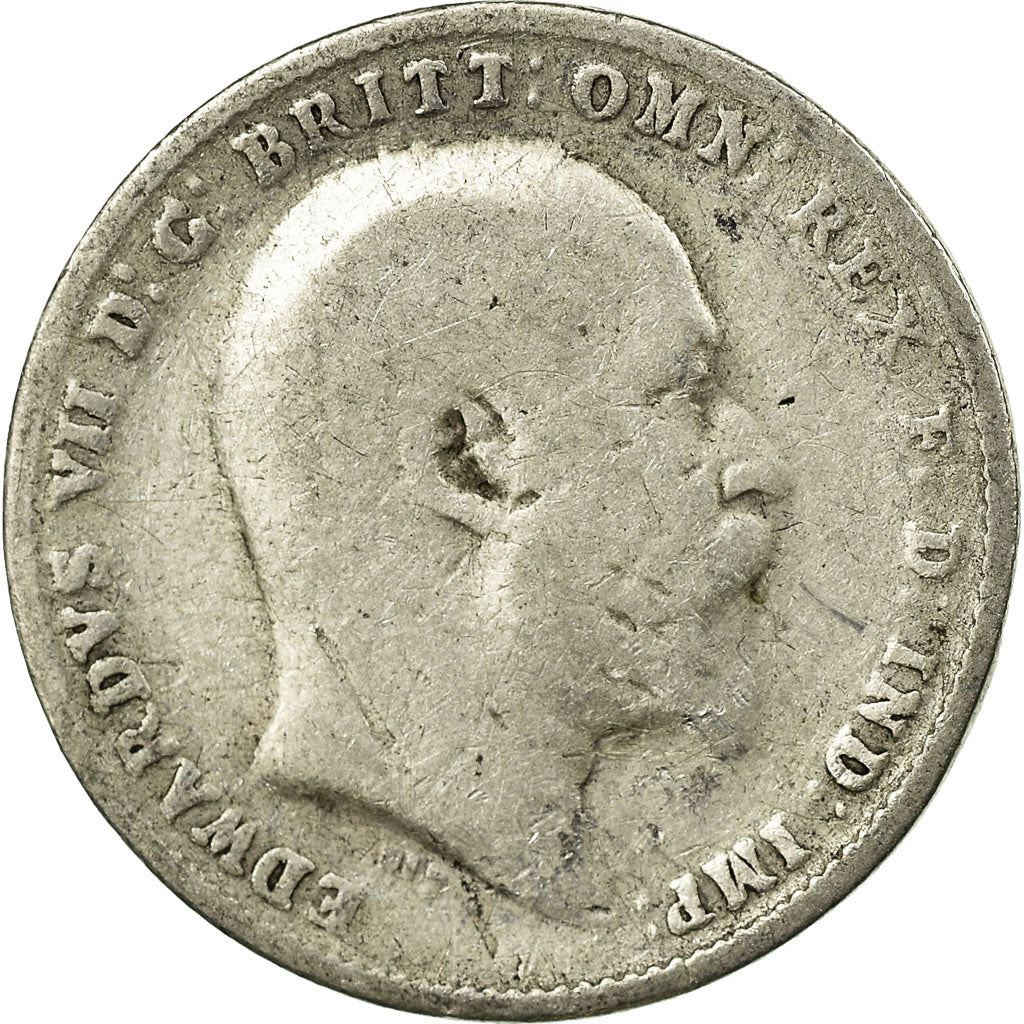 United Kingdom | 3 Pence Coin | Edward VII | Km:797 | 1902 - 1910