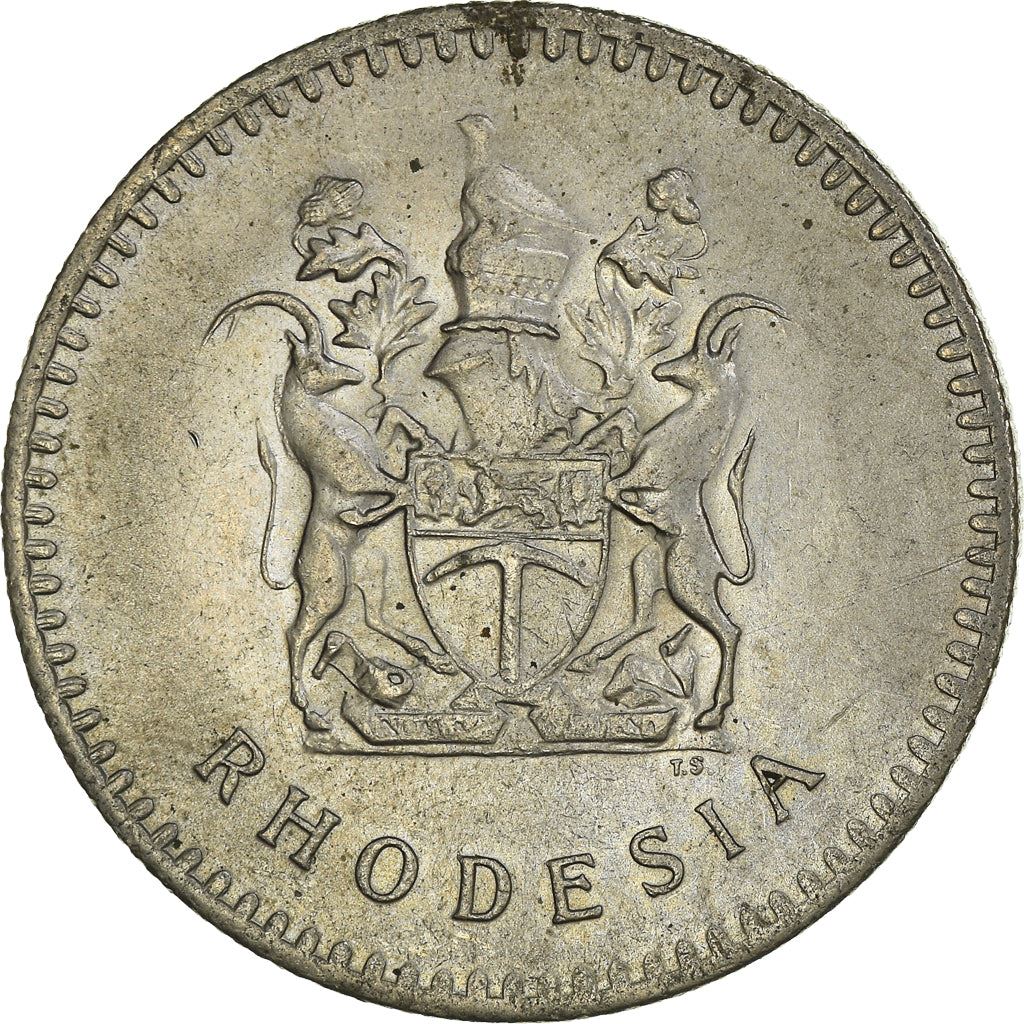 Rhodesia 20 Cents Coin | Bird | KM15 | 1975 - 1977