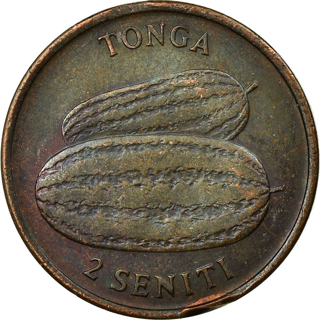 Tonga | Moneta da 2 Seniti | Anguria | FAO | Km:43 | 1975 - 1979