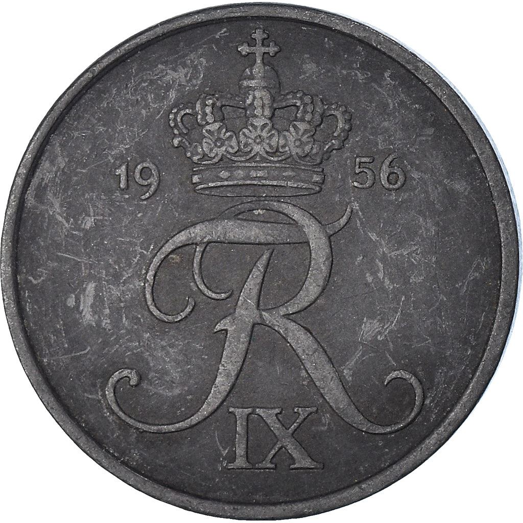 Denmark | 5 Ore Coin | Monogram | Km:843 | 1950 - 1964