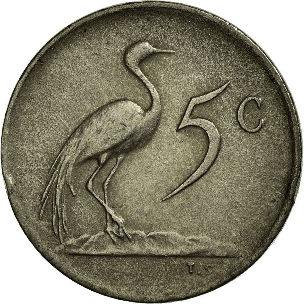 South Africa 5 Cents Coin | Jacobus J. Fouche | KM93 | 1976
