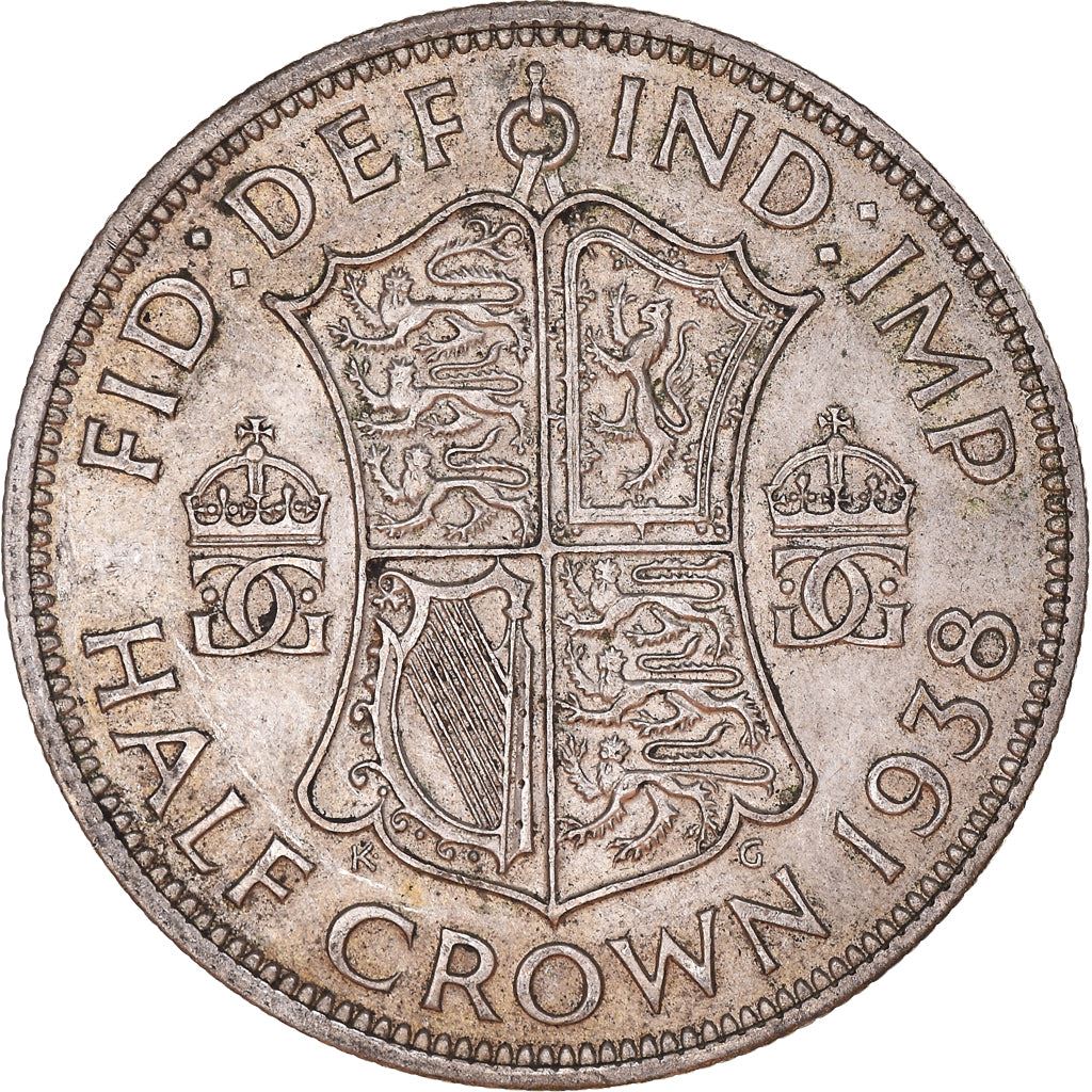 United Kingdom | 1/2 Crown Coin | George VI | KM:856 | 1937 - 1946