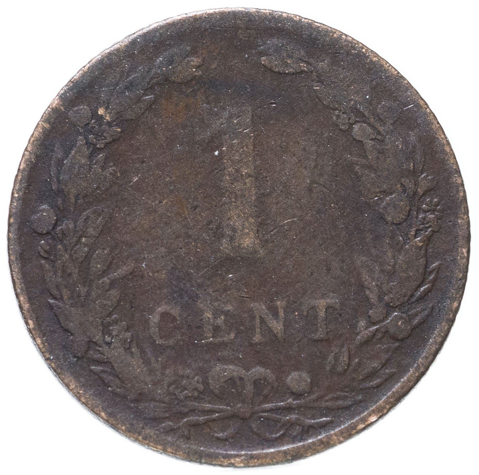 Netherlands Coin 1 Cent Coin | Queen Wilhelmina | Lion | KM132 | 1902 - 1907