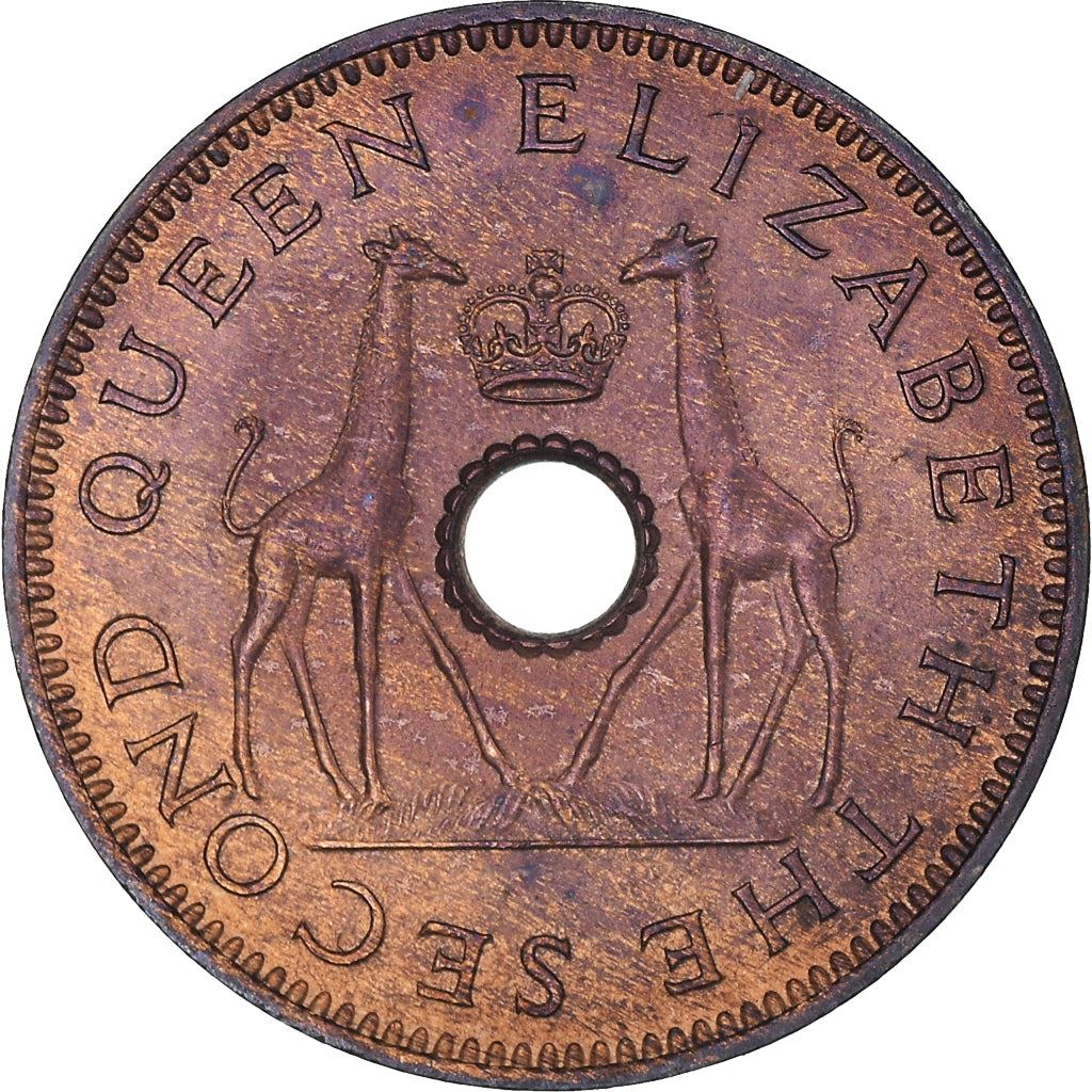 Rhodesia and Nyasaland | 1/2 Penny Coin | Giraffes | Km:1 | 1955 - 1964