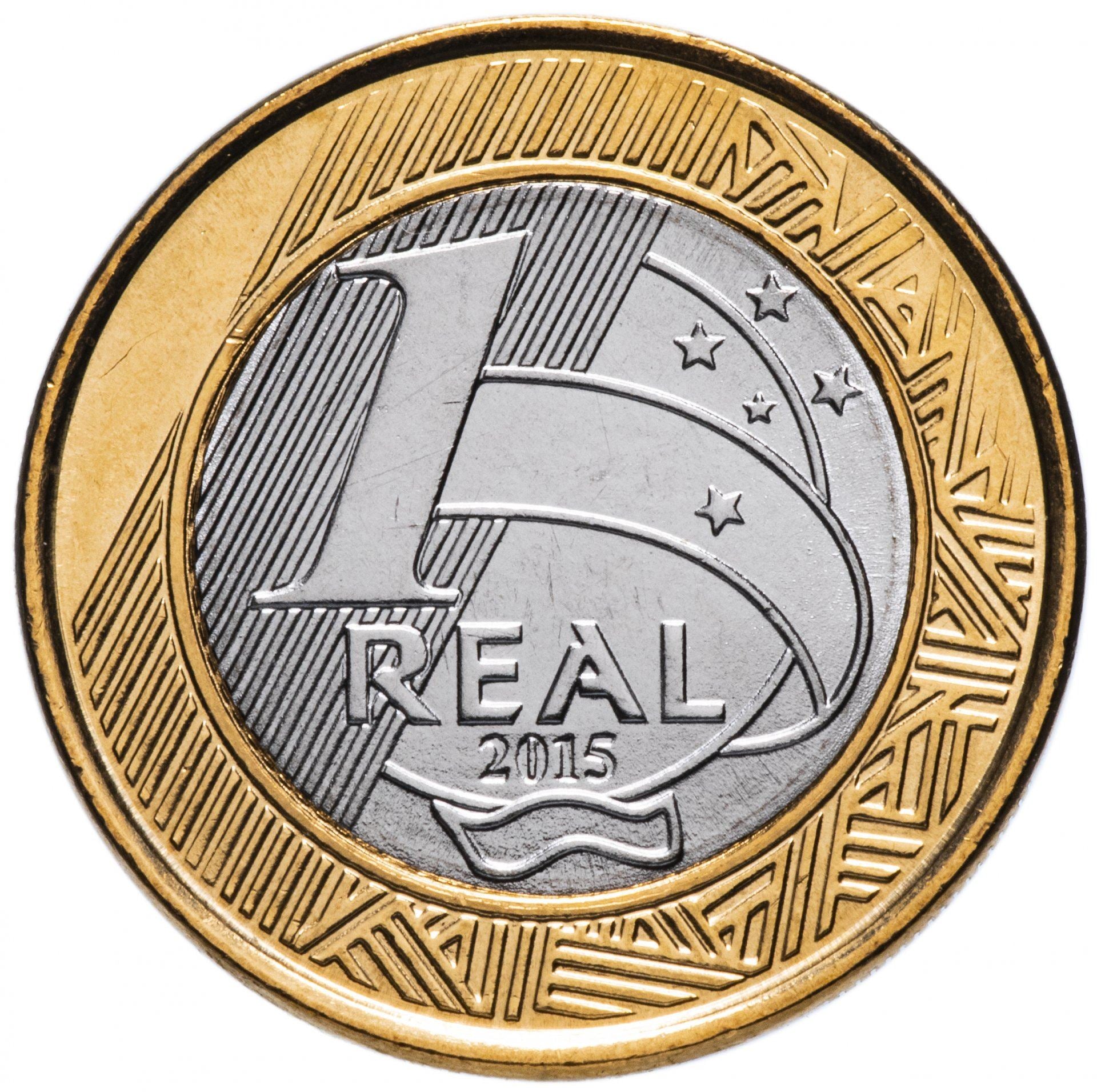 Brazil | 1 Real Coin | Paracanoe | KM:706 | 2015