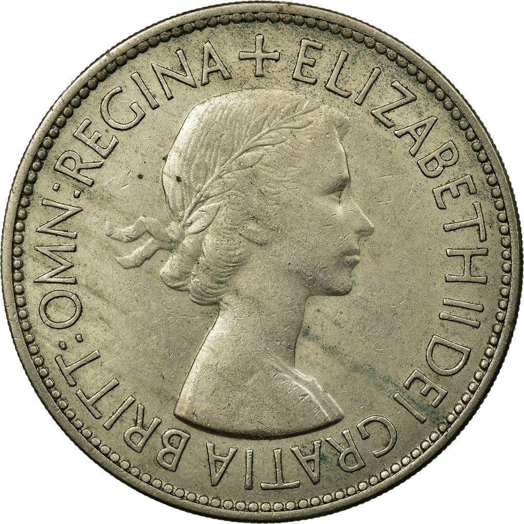 United Kingdom | 1/2 Crown Coin | Elizabeth II | Km:893 | 1953