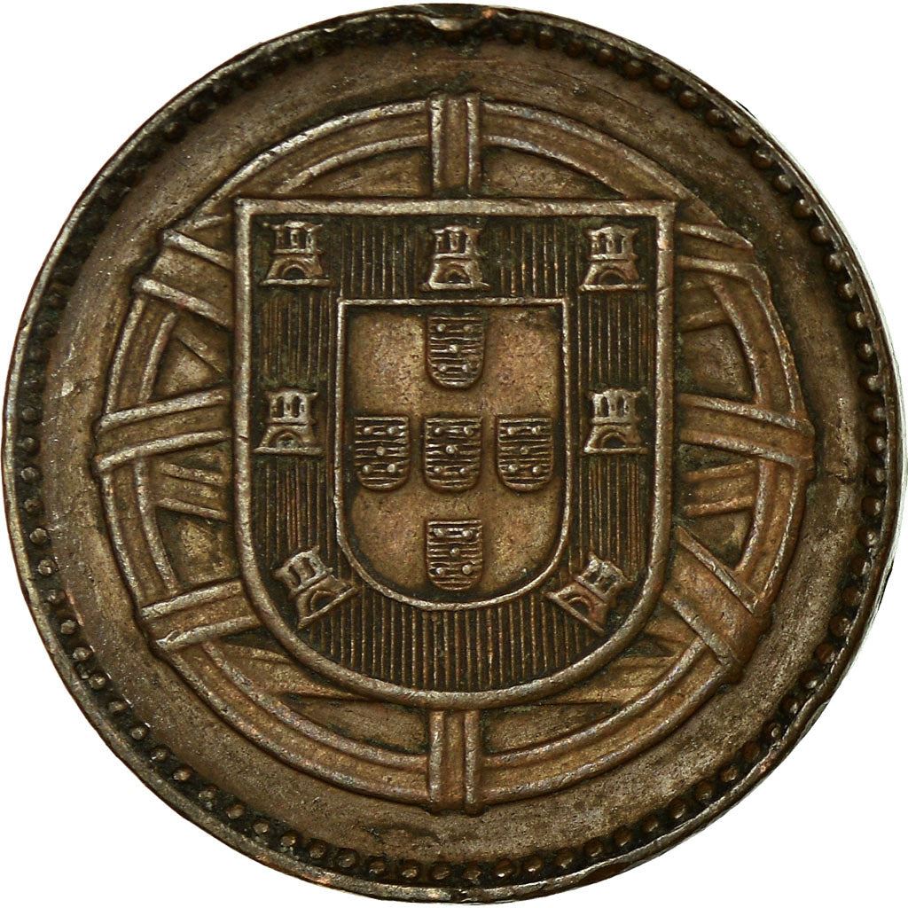 Portugal | 1 Centavo Munt | Brons | Wapen | Armillairsfeer | Km:565 | 1917 - 1922