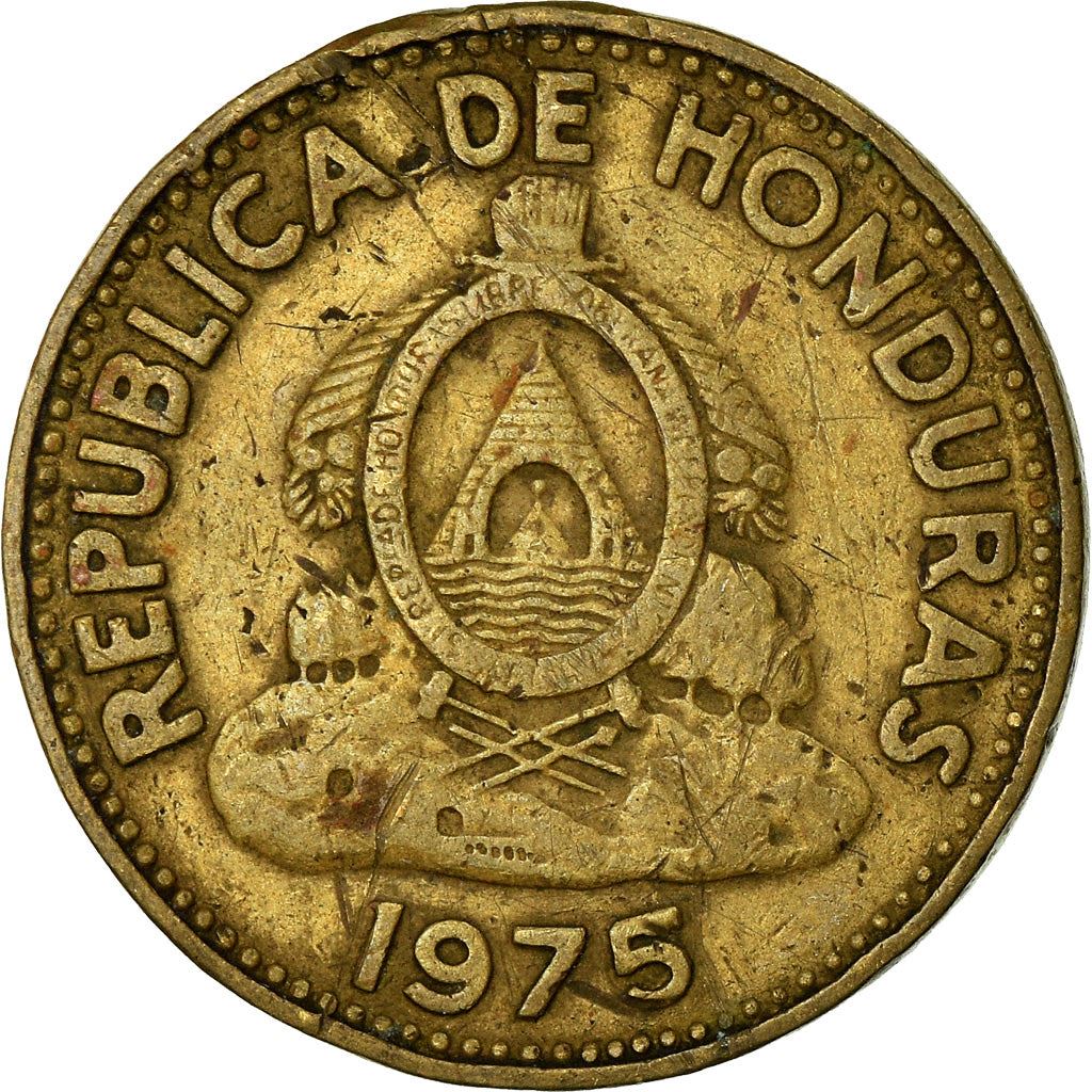 Honduras | 5 Centavos Coin | Brass | Wreath | Coat of Arms | Km:72.2A | 1975 - 1989