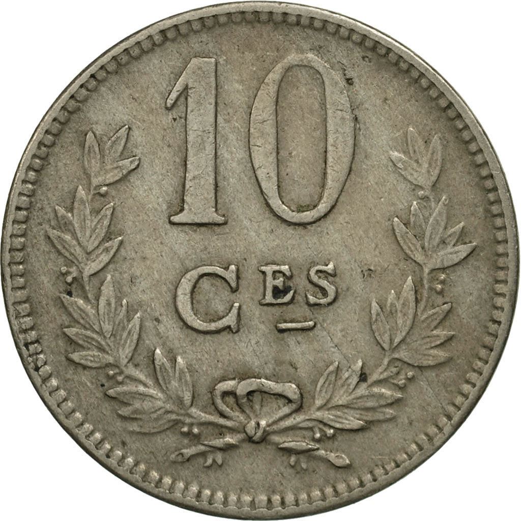Luxembourg | 10 Centimes Coin | Copper-Nickel | Km:34 | 1924