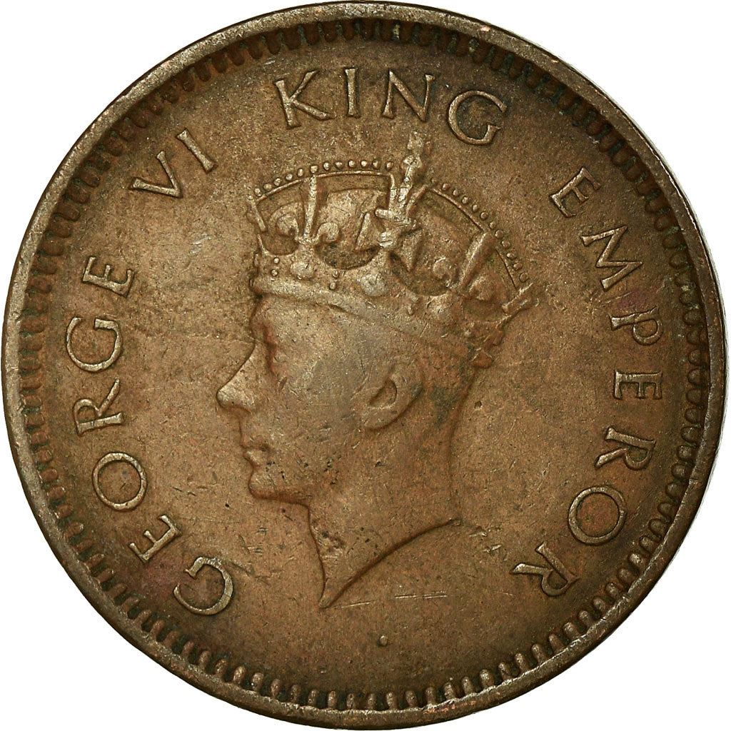 India - British | 1/2 Pice Coin | Bronze | Wreath | Royal Family | Crowns | Km:528 | 1938 - 1940