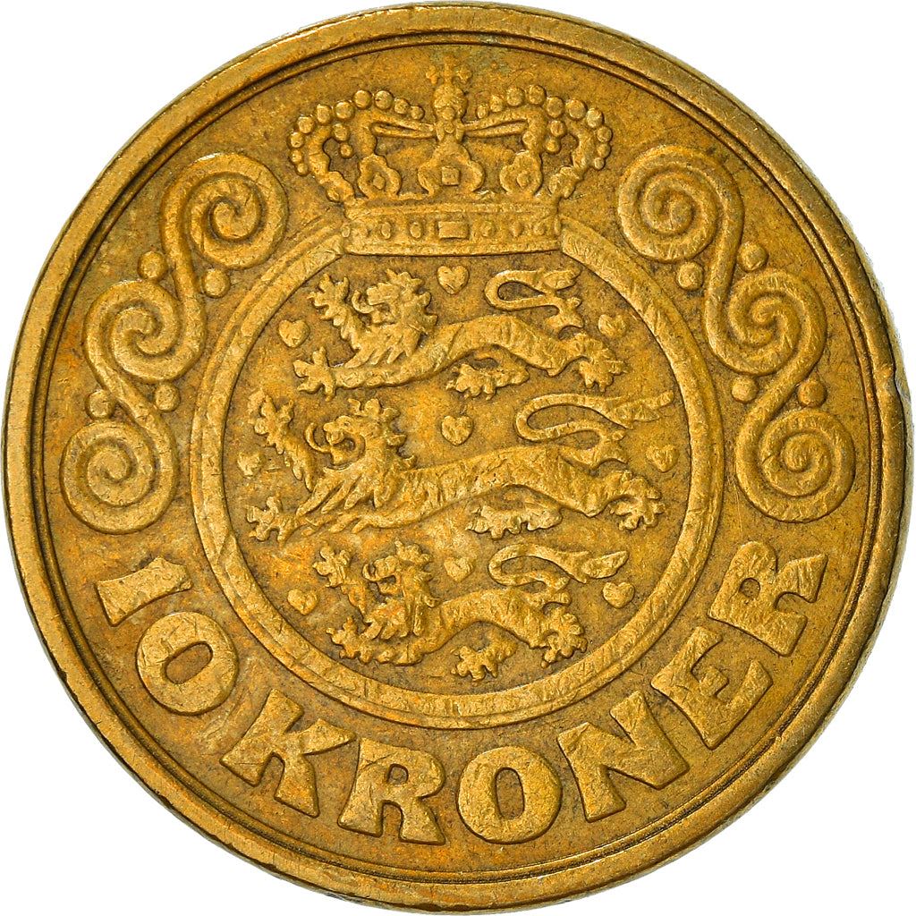 Denmark | 10 Kroner Coin | Margrethe II | Km:867 | 1989 - 1993