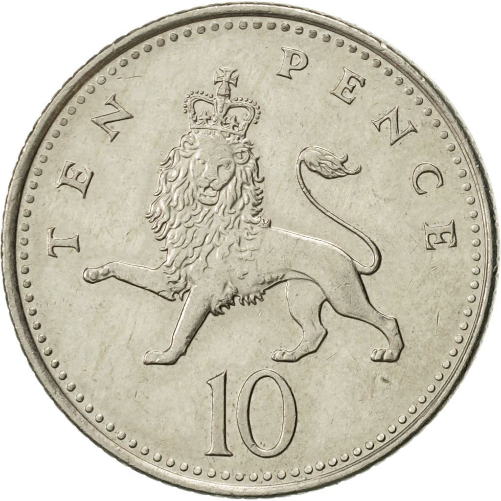 United Kingdom | 10 Pence Coin | Elizabeth II | Km:989 | 1998 - 2008