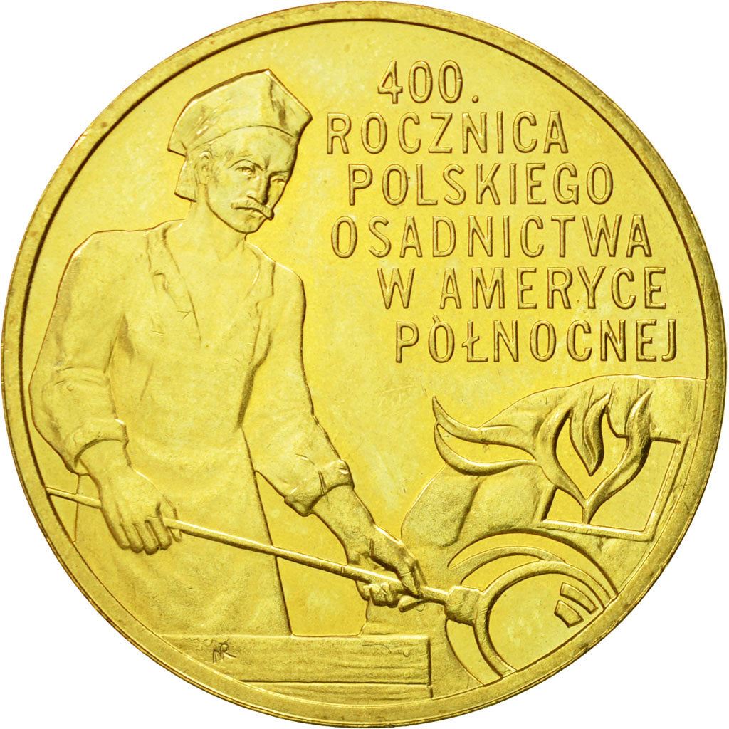 Poland | 2 Zlotys Coin | Settlement in North America | Y:659 | 2008