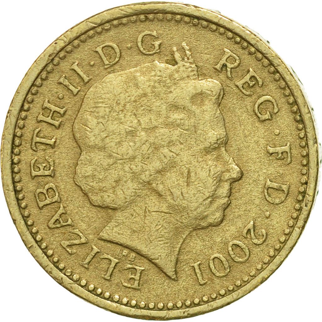 United Kingdom | 1 Pound Coin | Celtic Cross | Km:1013 | 2001