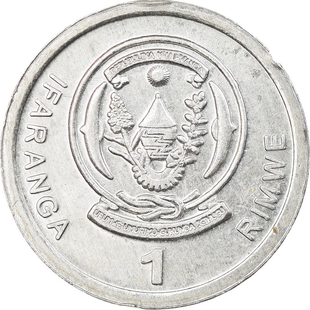 Rwanda | 1 Ifaranga Coin | Rice Plant | Km:22 | 2003