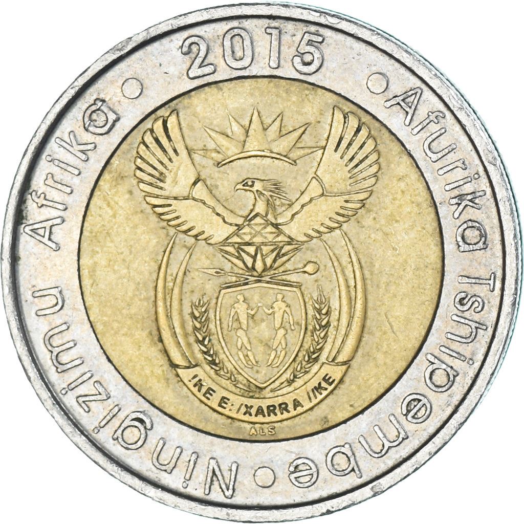 South Africa | 5 Rand Coin | Animals | Wildebeest | Gnu | Uc:19 | 2015