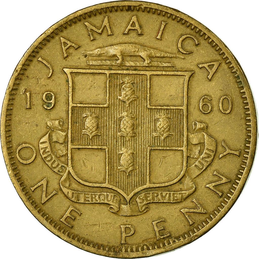 Jamaica | 1 Penny Mynt | Dronning Elizabeth II | Km:37 | 1953 - 1963