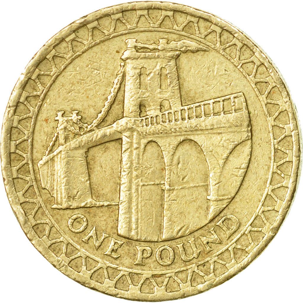 United Kingdom | 1 Pound Coin | Menai Bridge | Km:1051 | 2005