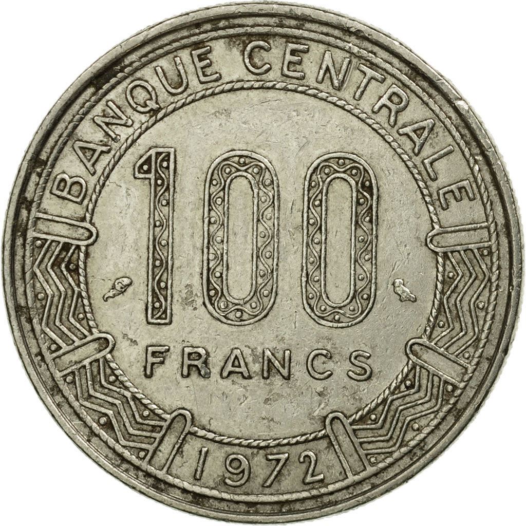 Gabon | 100 Francs Coin | Giant Eland | Km:12 | 1971 - 1972