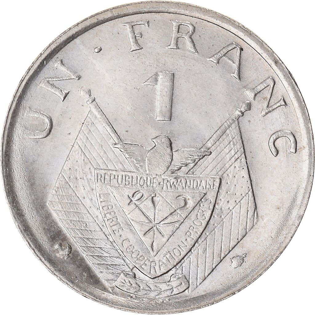 Rwanda | 1 Franc Coin | Grégoire Kayibanda | Km:5 | 1964 - 1965