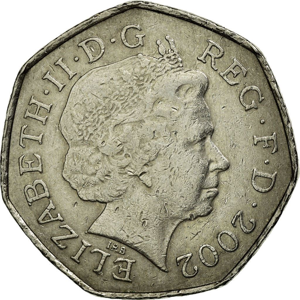 United Kingdom | 50 Pence Coin | Britannia | Km:991 | 1998 - 2009