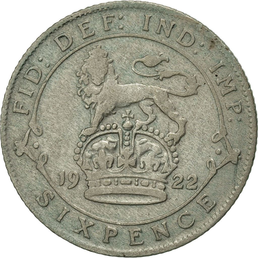 United Kingdom | 6 Pence Coin | George V | Km:815A | 1920 - 1926