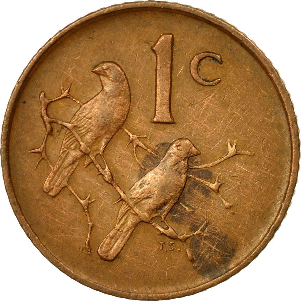 Pièce de 1 cent d'Afrique du Sud | Légende en afrikaans - SUID-AFRIKA | KM65.2 | 1965 - 1969