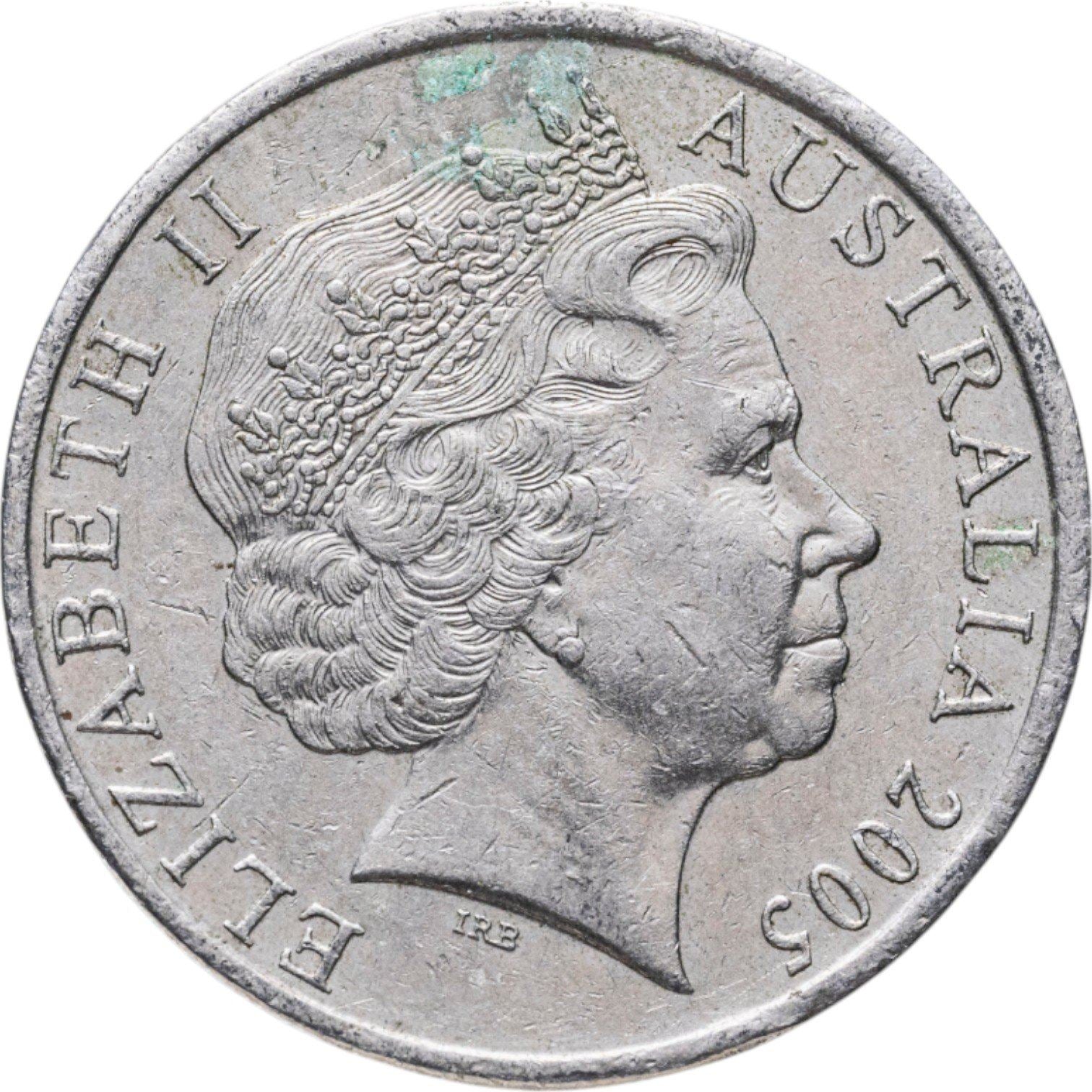Australia | 20 Cents Coin | Anniversary of World War II | Km:745 | 2005