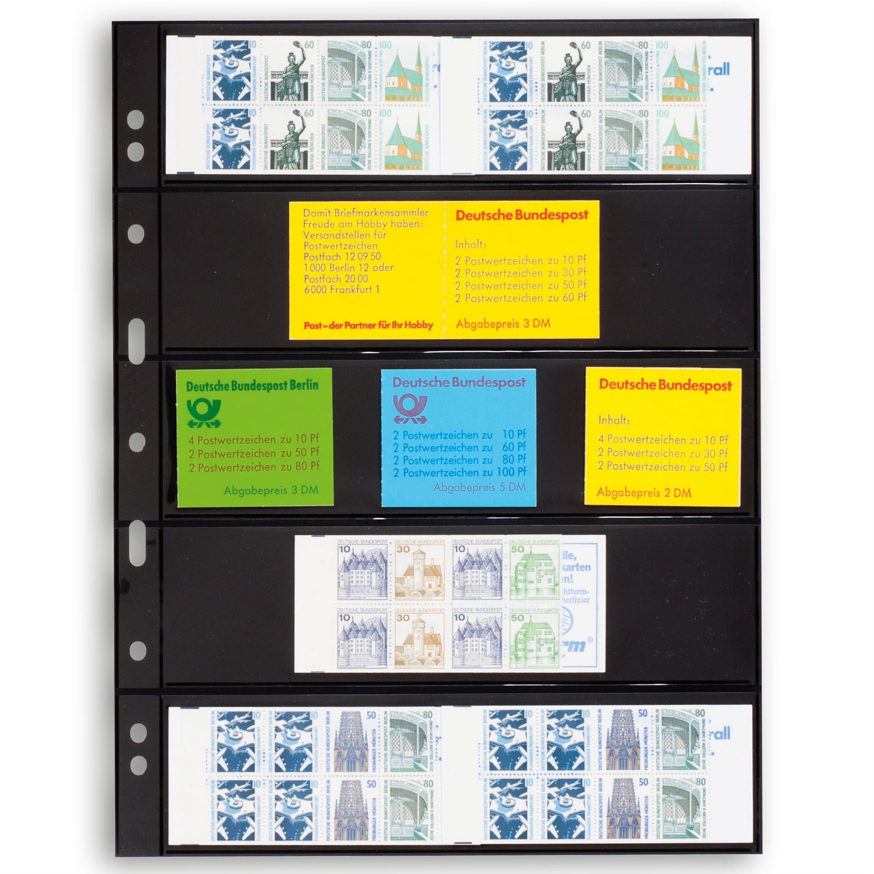 GRANDE Pocket Sheets for Ring Binders | Packs of 5 | Different Pocket Configurations | 2 Colors Available