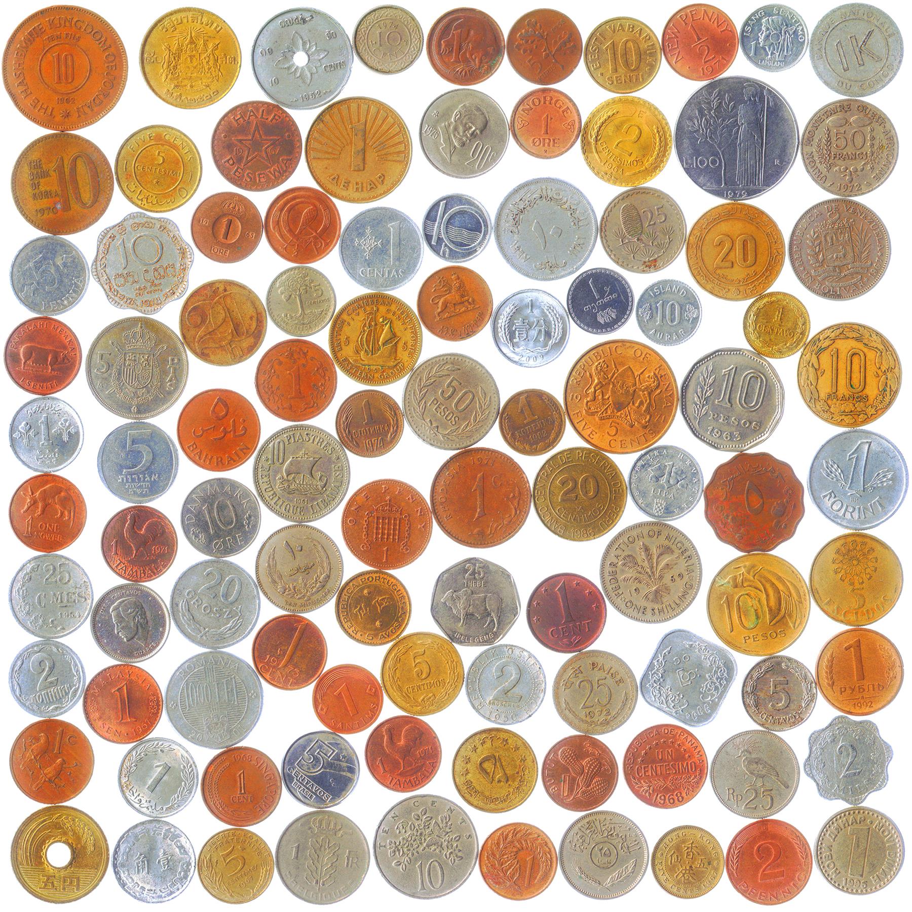 Different Coins From Different Countries Mix | 1 Coin = 1 Country | Maximal Variety