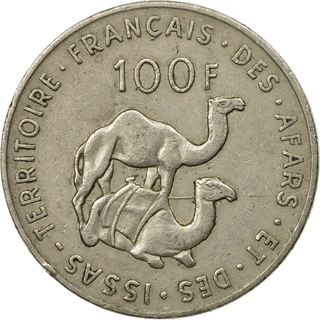 Afars and Issas | 100 Francs Coin | Marianne | Dromedary Camels | Km:19 | 1970 - 1975