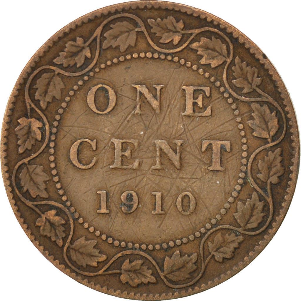 Canada | 1 Cent Coin | Bronze | Crown | Wreath | KM:8 | 1902-1910