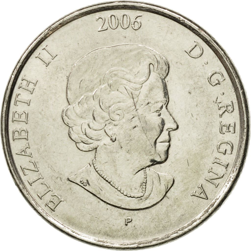 Canada | 25 Cents Coin | Cancer Awareness | Nickel plated steel | KM:635 | 2006