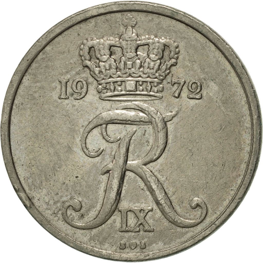 Denmark | 10 Ore Coin | Monogram | Km:849 | 1960 - 1972