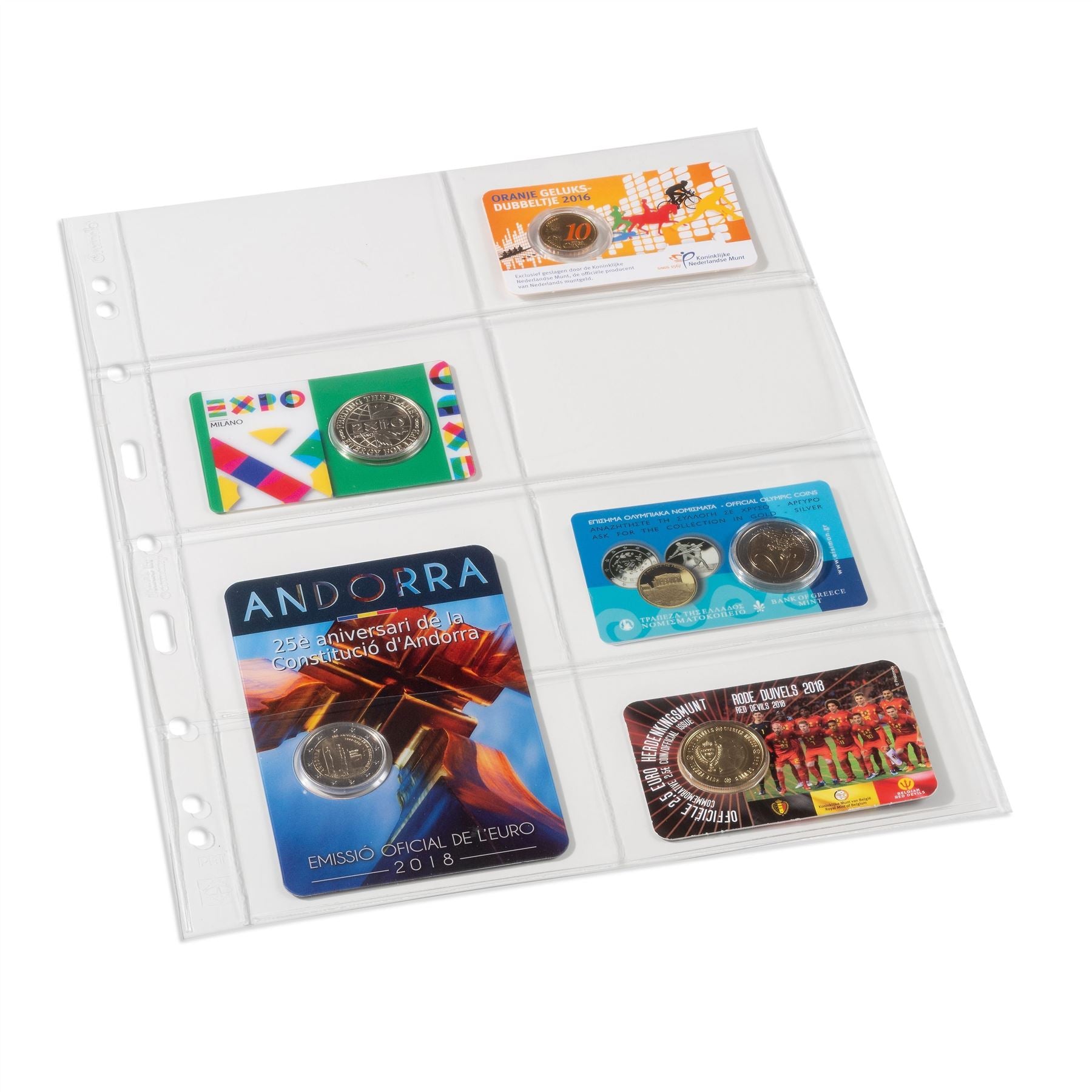 GRANDE Pocket Sheets for Ring Binders | Packs of 5 | Different Pocket Configurations | 2 Colors Available