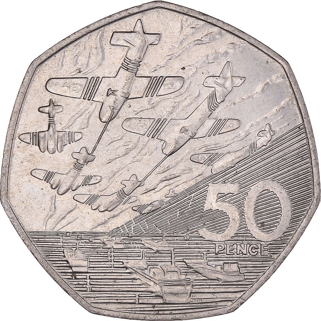 United Kingdom | 50 Pence Coin | D-Day | Km:966 | 1994