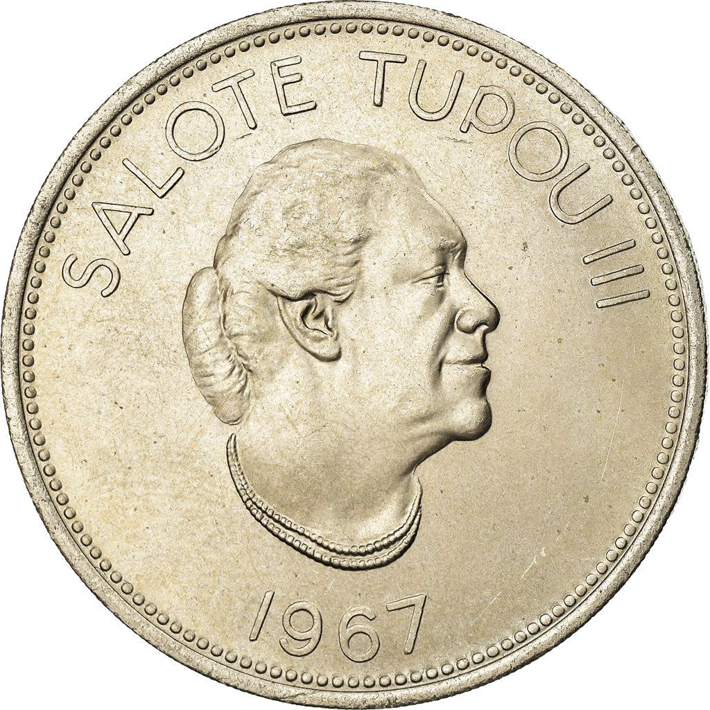 Tonga | Moneta da 50 Seniti | Regina Tupou III | Stella | Km:9 | 1967