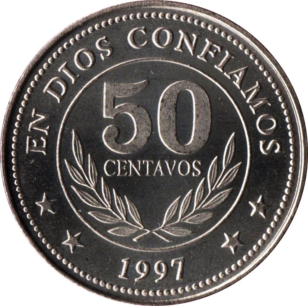 Nicaragua Coin Nicaraguan 50 Centavos Coin | KM88 | 1997