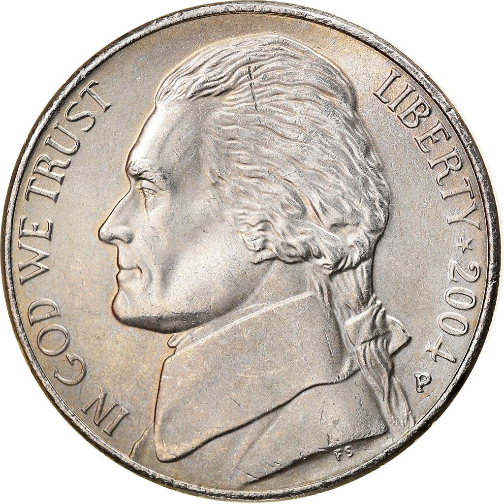 United States | 5 Cents Coin | Jefferson Nickel | Indian Peace Medal | KM360 | 2004