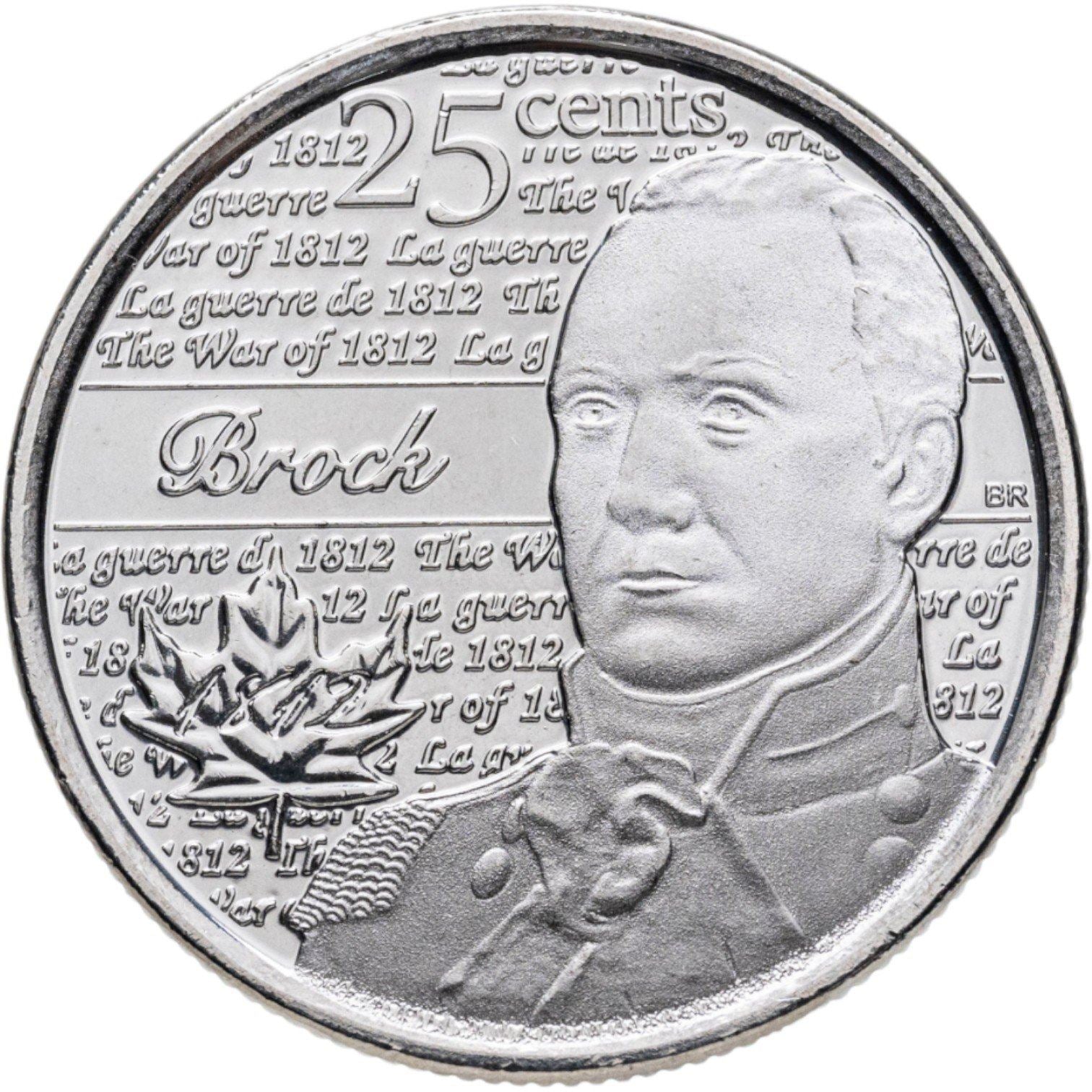 Canada | 25 Cents Coin | Isaac Brock | Nickel plated steel | KM:1322 | 2012