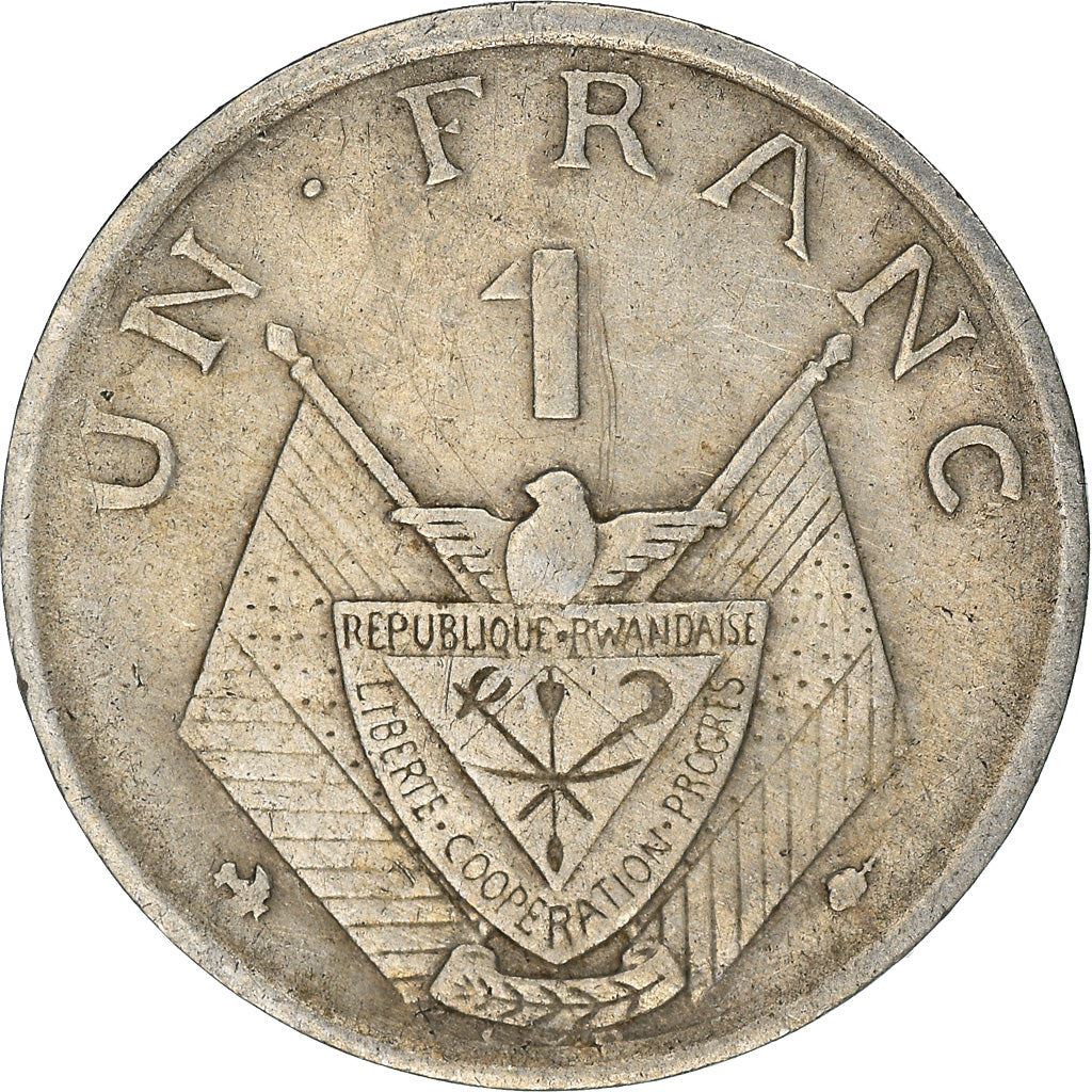 Rwanda | 1 Franc Coin | Grégoire Kayibanda | Km:5 | 1964 - 1965