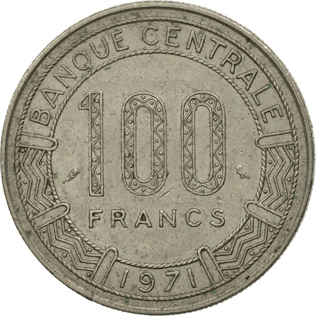 Chad | 100 Francs Coin | Giant Eland | Km:2 | 1971 - 1972