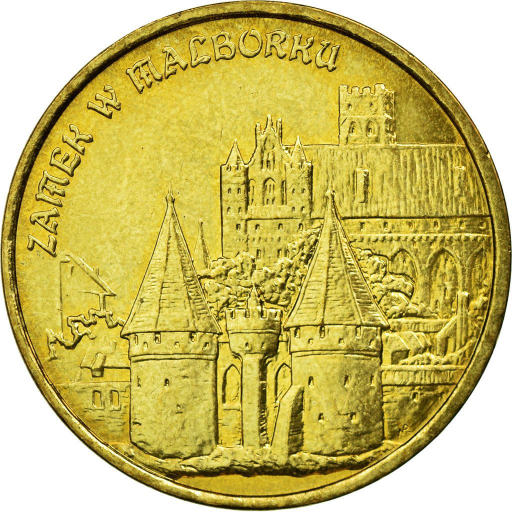 Poland | 2 Zlotys Coin | Malbork Castle | Y:443 | 2002