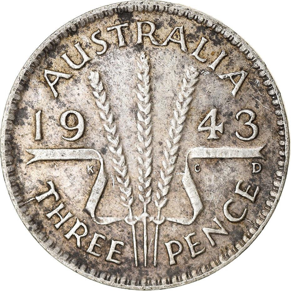 Australia | 3 Pence Coin | Wheat | KM:37 | 1938 - 1944